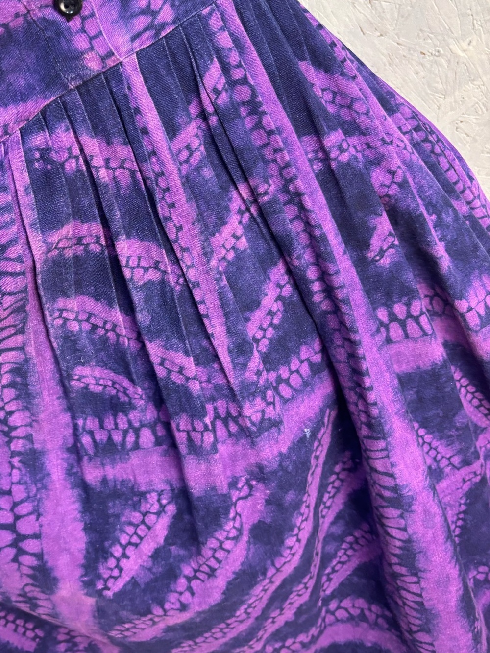 Nnamdi Ibenagu Spirit of Courage Tie Dye Purple Midi Dress Medium - Picture 3 of 8
